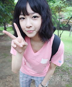 韩国女生风格的短卷发甜美减龄的秘诀