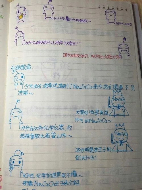 趣味化学如此呆萌的漫画版化学笔记,这个创意给满分