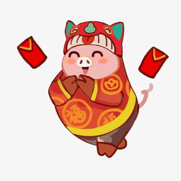 2019新年年画系列之拜年猪图片素材其他格式下载动漫人物大全