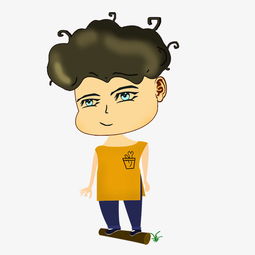 毛躁的小男孩q版奸诈的可爱小孩png素材图片素材其他格式下载动漫人物大全