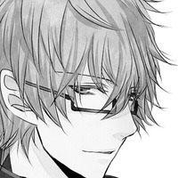 动漫男头像黑白素描