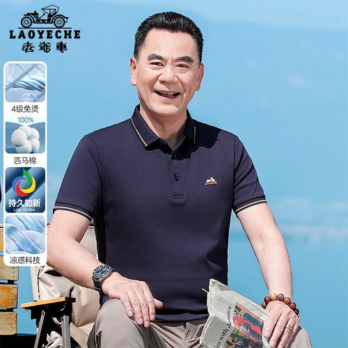 罗蒙romon短袖t恤男纯色polo领中青年2024夏季商务休闲百搭上衣中灰190170190斤