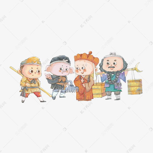 西游记唐僧师徒四人素材图片免费下载千库网
