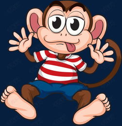 卡通猴宝宝玩耍高清图片素材图片免费下载高清卡通手绘psd千库网图片编号7594115