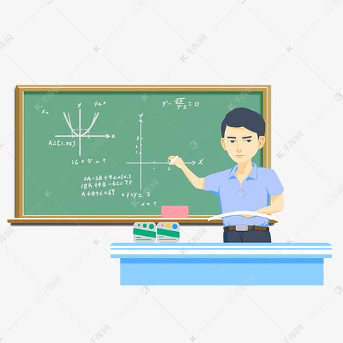 卡通数学老师上课素材图片免费下载千库网