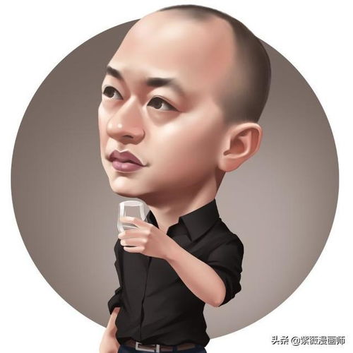 换一换你的头像吧中年男士手绘商务立体漫画头像成熟大叔专用
