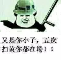 搞笑表情包又是你小子,五次扫黄你都在场