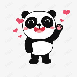 可爱卡通熊猫矢量图素材图片免费下载千库网