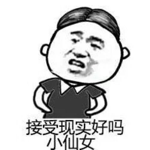 搞怪表情包接受现实好吗,小仙女