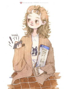 水彩少女穿搭手帐头像水彩教程森系手绘插画卡通形象