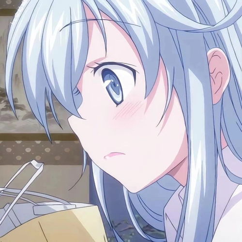 蓝色系动漫女生头像
