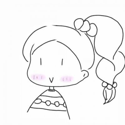 简笔画人物头像女简笔画头像女生可爱萌
