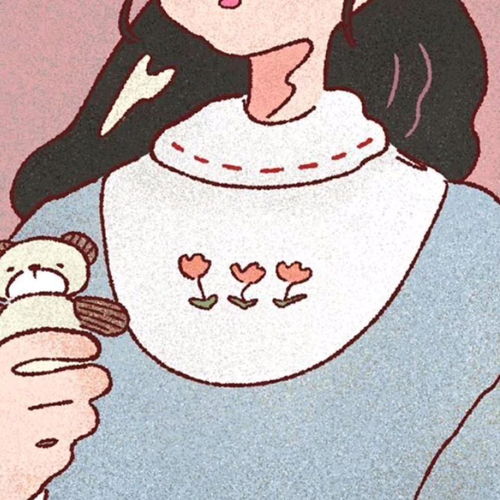 闺蜜头像手绘简约卡通孟甜甜