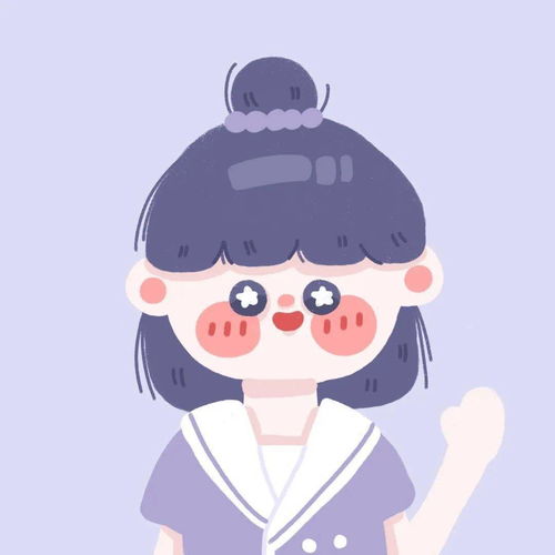 卡通头像可爱呆萌女胖