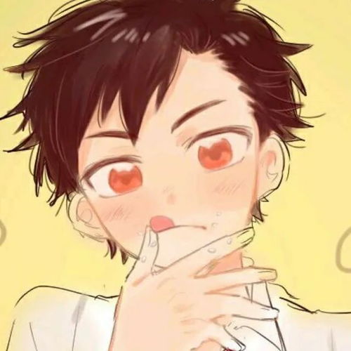 小众动漫男头手绘风帅气男生头像插画