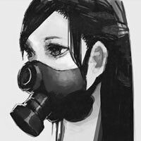 一梦无虞头像女生动漫二次元黑白意境