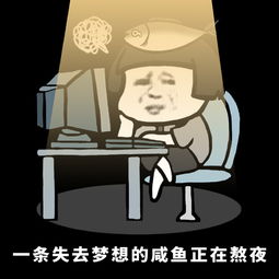 一条失去梦想的咸鱼正在熬夜表情包一条失去梦想的咸鱼正在熬夜系列表情包高清无水印极光下载站