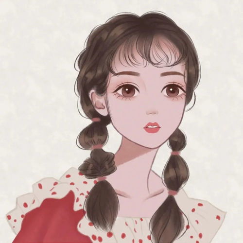 个性手绘女生头像我会遇到很多有趣的人但我不会落下你