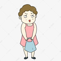 手绘卡通买菜大妈形象设计免抠素材图片免费下载千库网