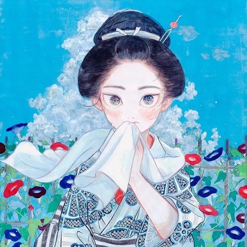 日本和服女生头像