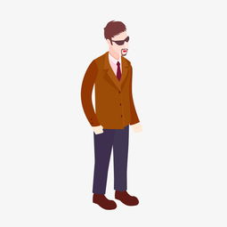 戴墨镜的男人矢量素材图片素材其他格式下载动漫人物大全