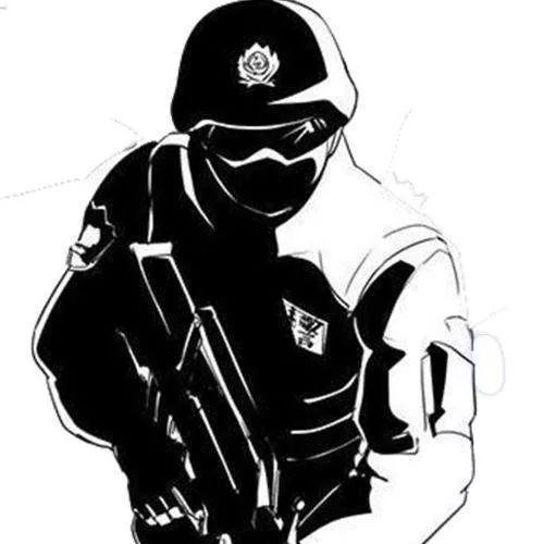 特警微信男头像卡通