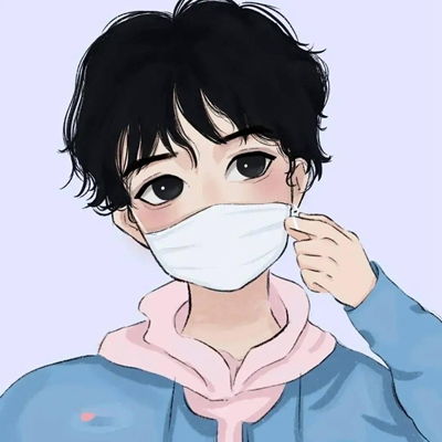 带小眼镜男生头像卡通小情话