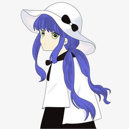 手绘唯美日系学院风少女插画png图图片素材其他格式下载动漫人物大全
