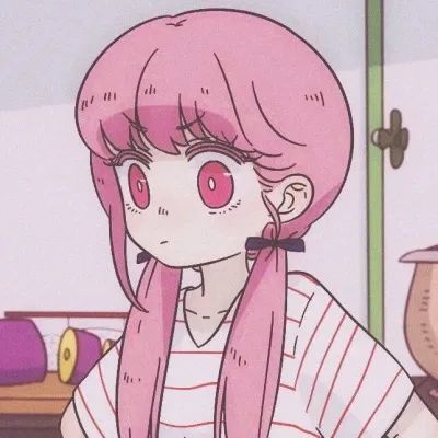 头像舍治愈温柔的粉色系动漫女头有诗意的撩人句子
