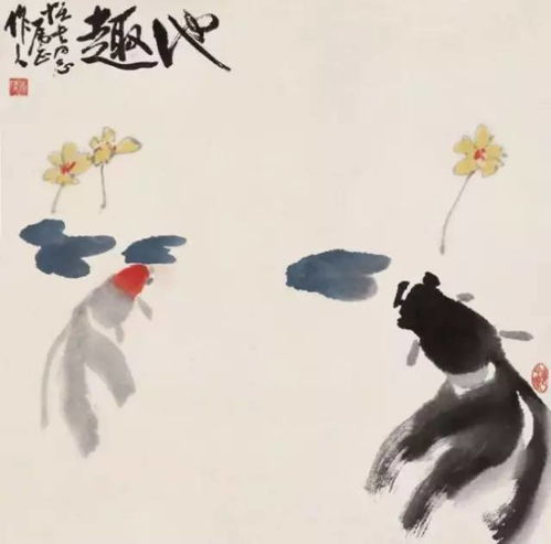 吴作人水墨金鱼精选作品集,美轮美奂的作品