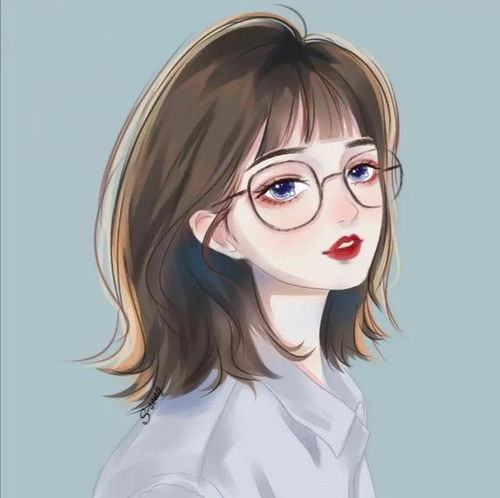 短发女生气质头像