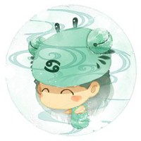 巨蟹座卡通图片头像十二宫