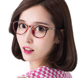 女生戴可爱镜框适合搭配什么发型时尚眼镜发