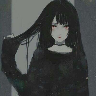 二次元黑暗系女生头像,高清好看的黑暗系二次元动漫女生头像图片