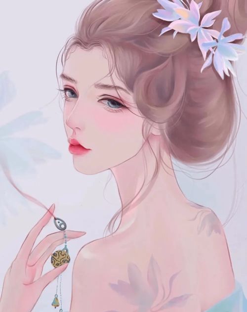 动漫女生头像超绝唯美的粉色系古风头像