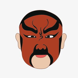 戏剧红色脸谱插画图片素材其他格式下载动漫人物大全