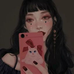 卡通酷酷头像女女头