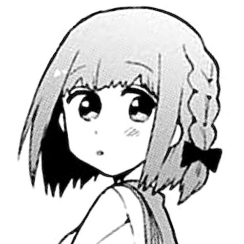 动漫黑白女头像2