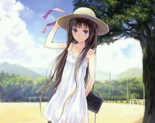 卡通图片头像唯美背面水粉