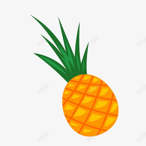 黄色卡通菠萝高清素材设计图片免费下载页面网页平面电商创意素材素材