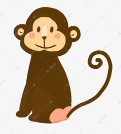 手绘卡通猴子插画素材图片免费下载千库网