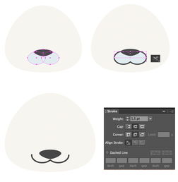 用illustrator设计扁平化动物卡通头像6