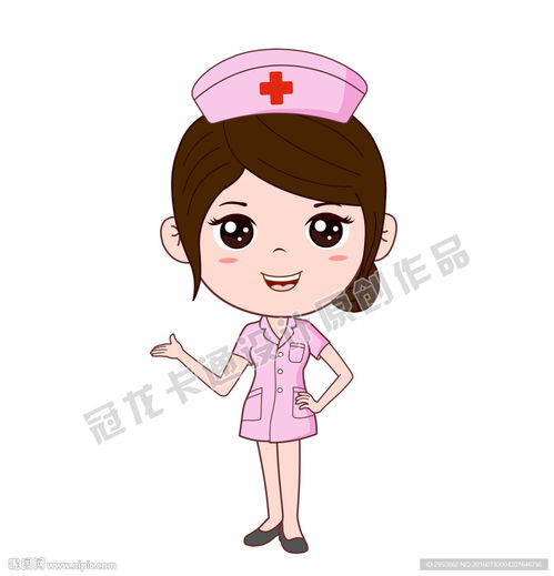 卡通美女护士矢量图设计图