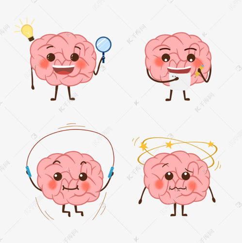 卡通大脑人物形象素材图片免费下载千库网
