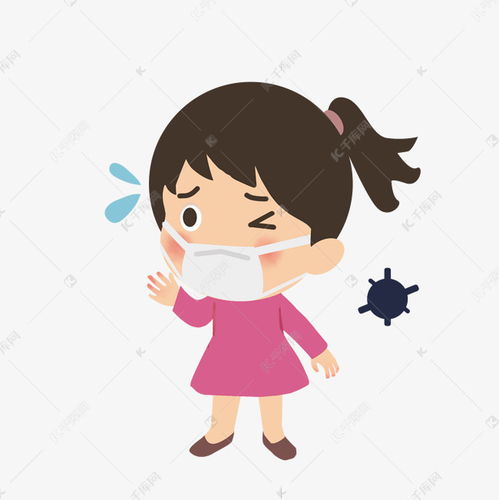 防控戴口罩女孩素材图片免费下载千库网