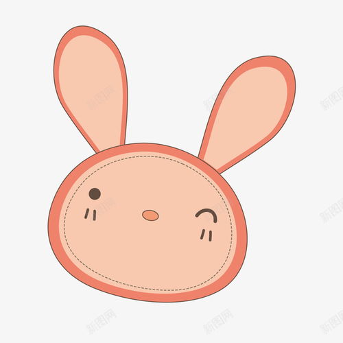 红色手绘小兔子卡通插画矢量图设计图片免费下载页面网页平面电商创意素材兔子耳朵素材