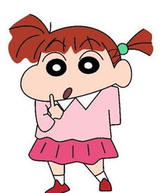 蜡笔小新的图片中,有一个小女孩是妮妮吗