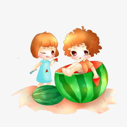 夏日快乐童年儿童玩耍插画图片素材其他格式下载动漫人物大全