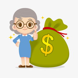 可爱老奶奶和麻袋矢量素材图片素材其他格式下载动漫人物大全
