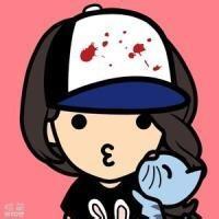 qq头像黑白萌萌卡通女qq手绘黑白卡通头像